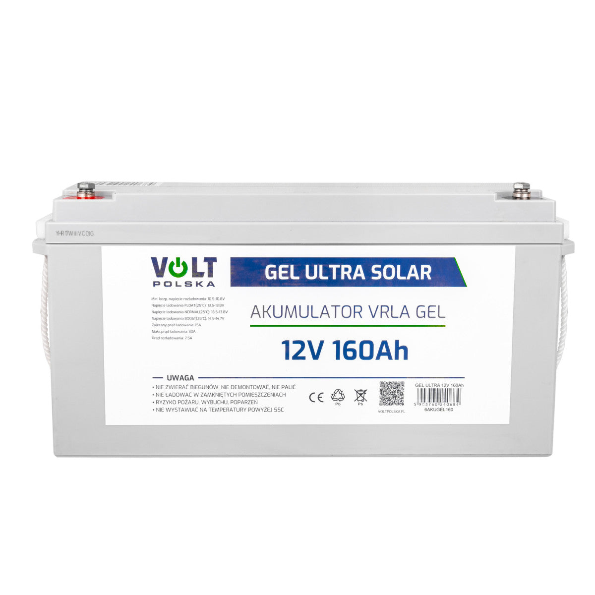 Volt Polska Batteriespeicher AKUMULATOR GEL VPRO PREMIUM 12V 160 Ah - Art. 38782