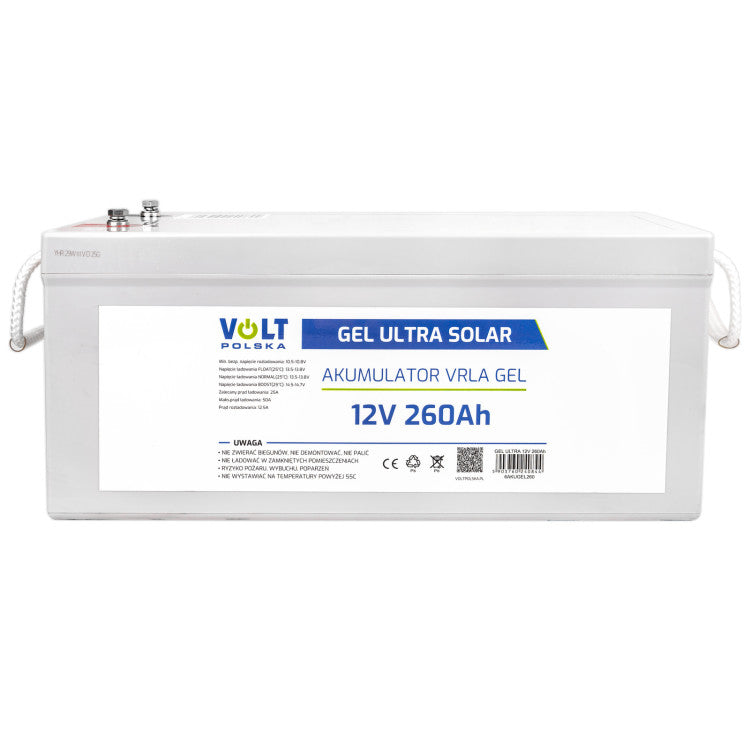 Volt Polska Batteriespeicher AKUMULATOR GEL VPRO PREMIUM 12V 260 Ah - Art. 38784