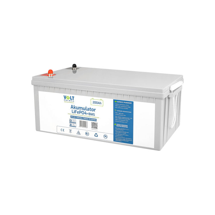 Volt Polska Batteriespeicher AKUMULATOR LiFePO4 25, 6V 200 Ah - Art. 38790