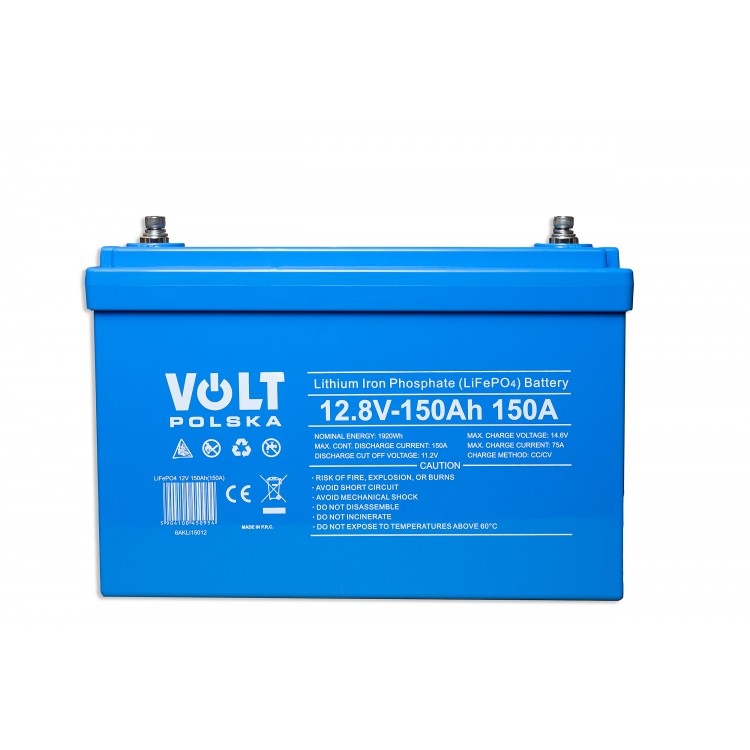 Volt Polska Batteriespeicher BATTERY LiFePO4 12V 150Ah 150A - Art. 38787