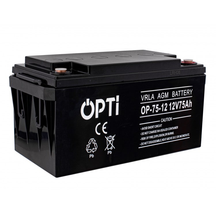 Volt Polska Batteriespeicher VRLA AKUMULATOR AGM OPTI 12V 75 Ah VRLA - Art. 38776