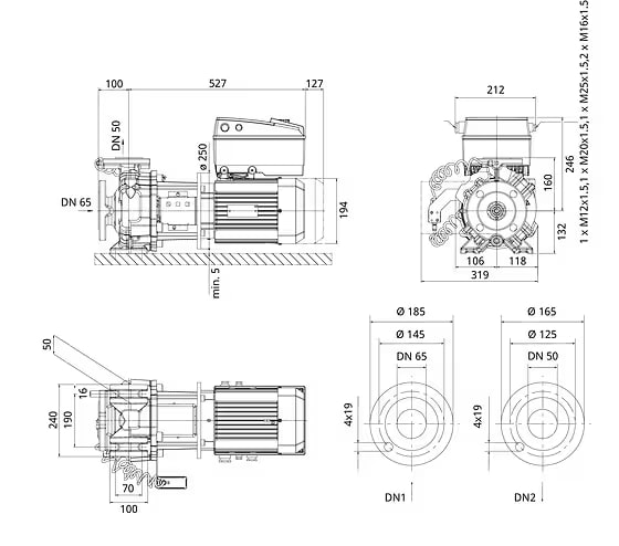 WILO CronoBloc-BL-E50/95-3/2-R1 -Art. 2222320