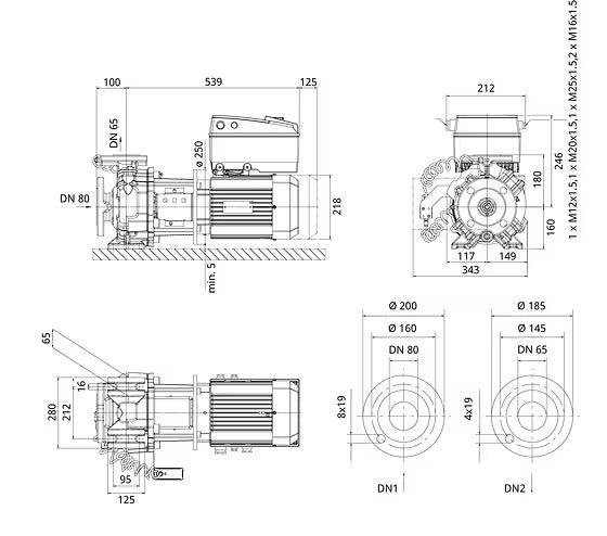 WILO CronoBloc-BL-E65/95-4/2-R1 -Art. 2222340