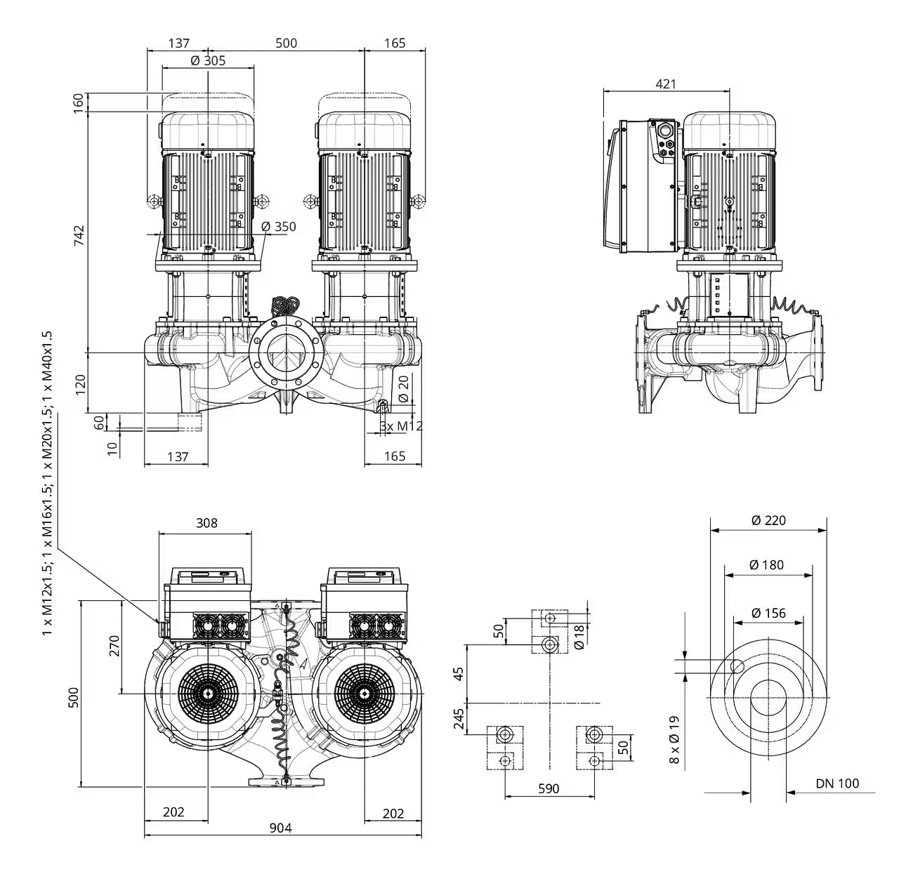 WILO CronoTwin DL-E 100/120-11/2-R1-S1 -Art. 2223023