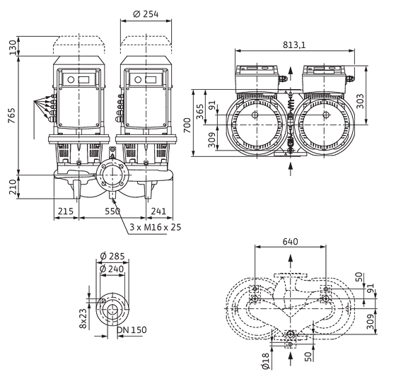 WILO CronoTwin DL-E 150/200-7,5/4 -Art. 2159425
