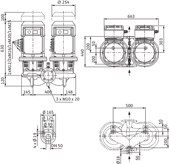 WILO CronoTwin DL-E 50/180-7,5/2-R1-S1 -Art. 2171098
