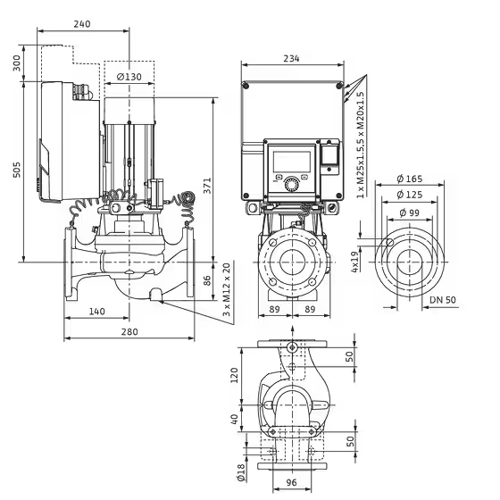 WILO Stratos GIGA2.0-I 50/1-8/M-0,37 -Art. 2206919