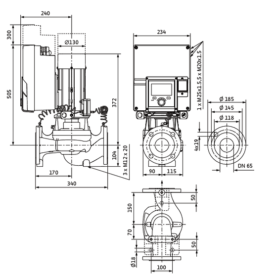 WILO Stratos GIGA2.0-I 65/1-9/0,75-R1-S1 -Art. 2204927
