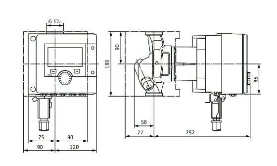 WILO Stratos MAXO 25/0,5-6 PN 10 -Art. 2186184