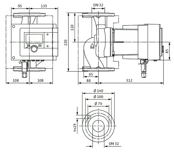 WILO Stratos MAXO 32/0,5-16 PN 6/10 -Art. 2186197