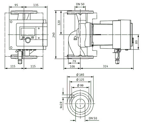 WILO Stratos MAXO 50/0,5-8 PN6/10-P1 -Art. 2211658