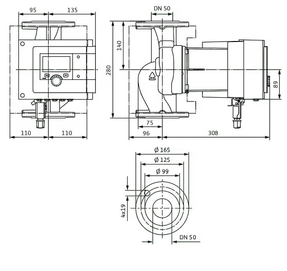 WILO Stratos MAXO 50/0,5-9 PN6/10-P1 -Art. 2211659