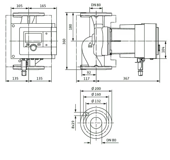 WILO Stratos MAXO 80/0,5-12 PN 10 -Art. 2186215