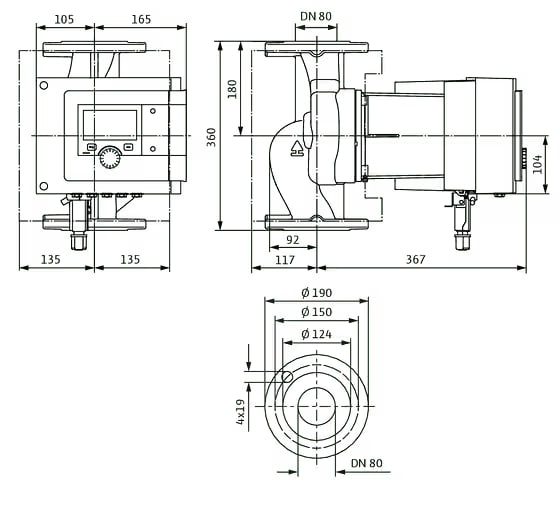 WILO Stratos MAXO 80/0,5-6 PN 6 -Art. 2186212