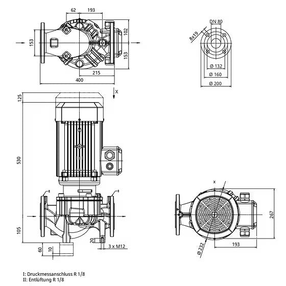 WILO VeroLine-IPL80/135-5,5/2 -Art. 2231830