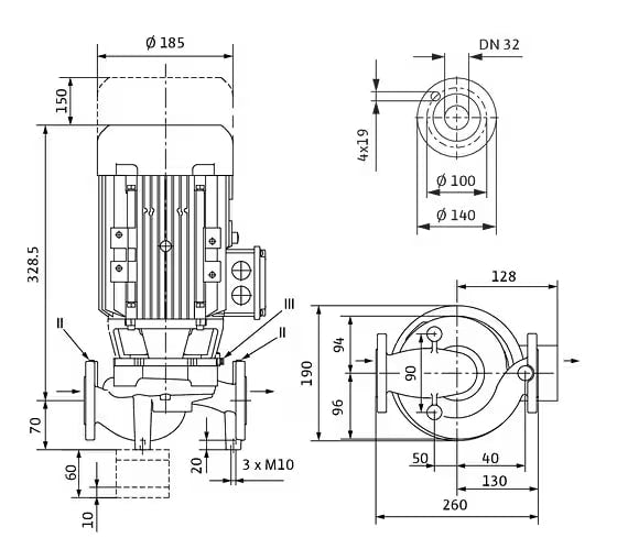 WILO VeroLine-IPL 32/125-1,1/2-S1 -Art. 2171142
