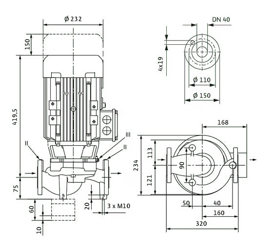 WILO VeroLine-IPL 40/160-4/2 -Art. 2121204