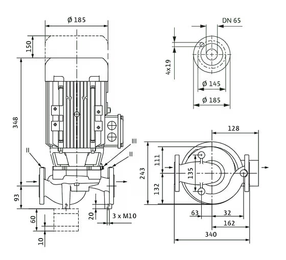 WILO VeroLine-IPL 65/130-0,55/4 -Art. 2129205