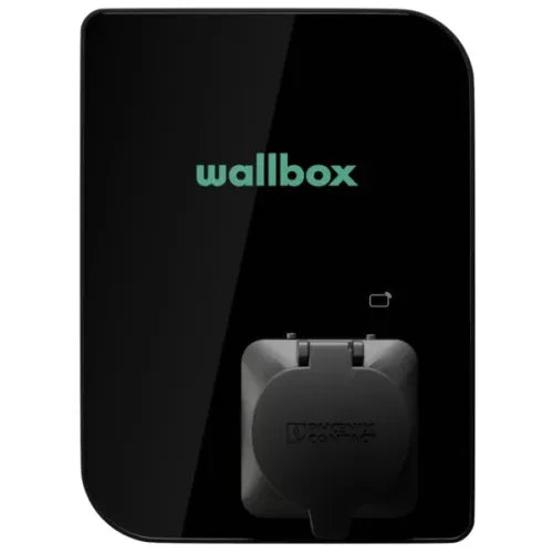 Wallbox Copper SB 11 – Ladepunkt mit Stecker Typ 2 – Dreiphasiger Anschluss und Laden bis 11kW (3,67 kW einphasig) Schwarz