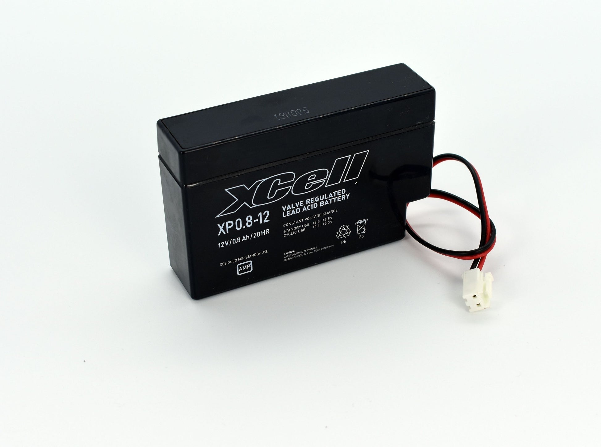 XCELL XP0.812JST Bleiakku mit JST-Stecker - 12 V und 0,8 Ah