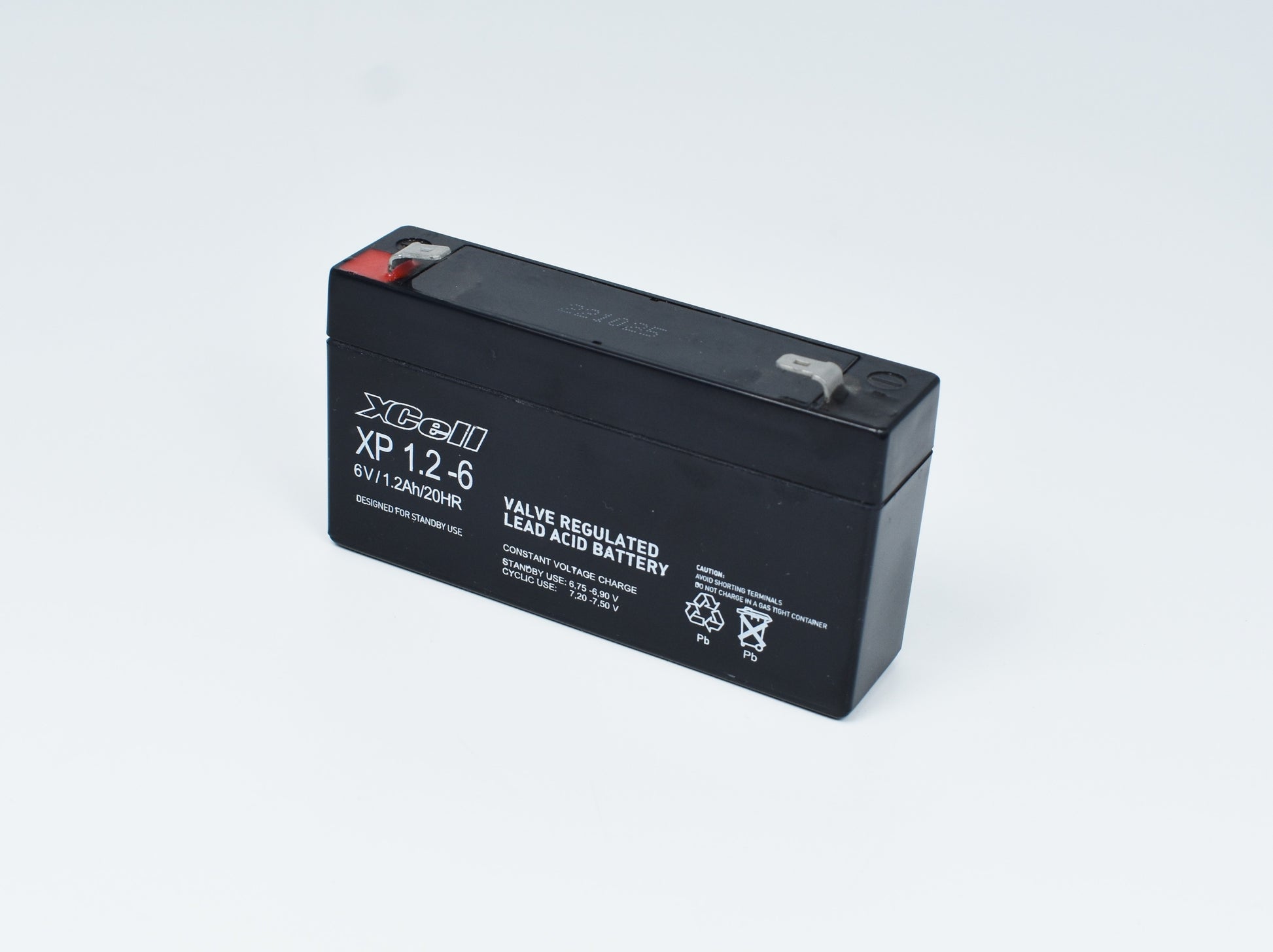 XCELL XP1.26 Bleiakku mit 6V und 1,2Ah Kapazit
