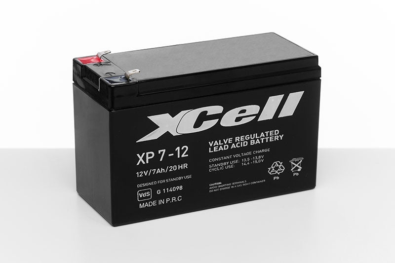 XCELL XP7-12F2 Bleiakku mit 12 V und 7 Ah
