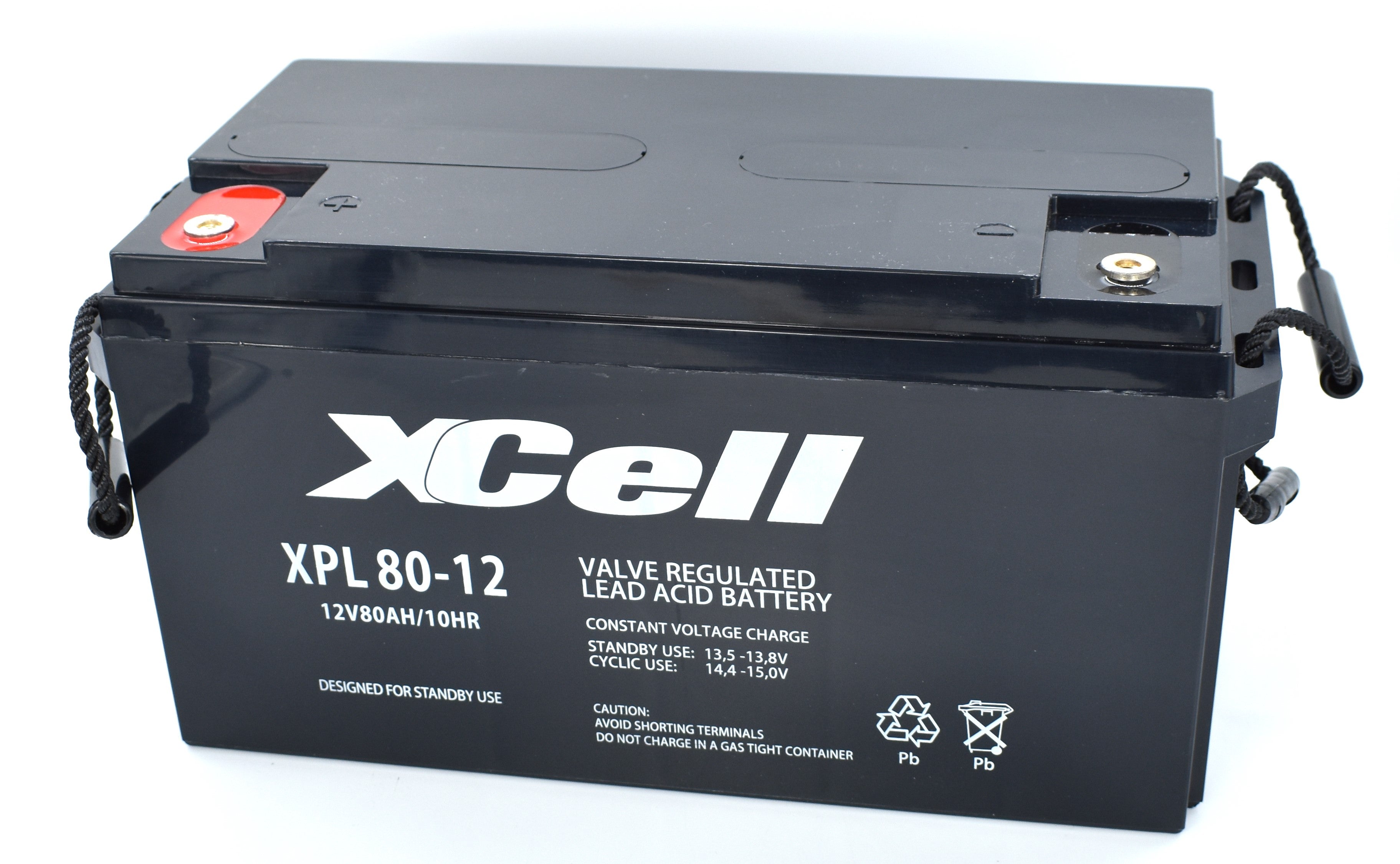 XCELL XPL80-12 Long Life Bleiakku mit 12 V und 80 Ah