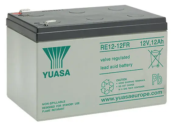 Yuasa RE12-12FR Bleiakku mit 12V und 12Ah