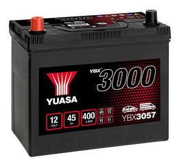 Yuasa Autobatterie YBX3057 12V 45Ah 380A (YBX3000 Serie)