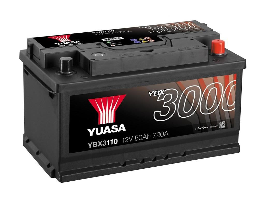 Yuasa Autobatterie YBX3110 12V 80Ah 720A (YBX3000 Serie)