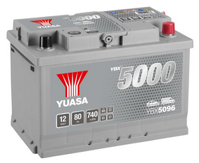 Yuasa Autobatterie YBX5096 12V 80Ah 760A (YBX5000 Serie)