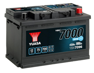 Yuasa EFB Start-Stop Batterie YBX7096 12V 75Ah 700A (YBX7000 Serie)