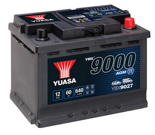 Yuasa AGM Start-Stop Batterie YBX9027 12V 60Ah 640A (YBX9000 Serie)