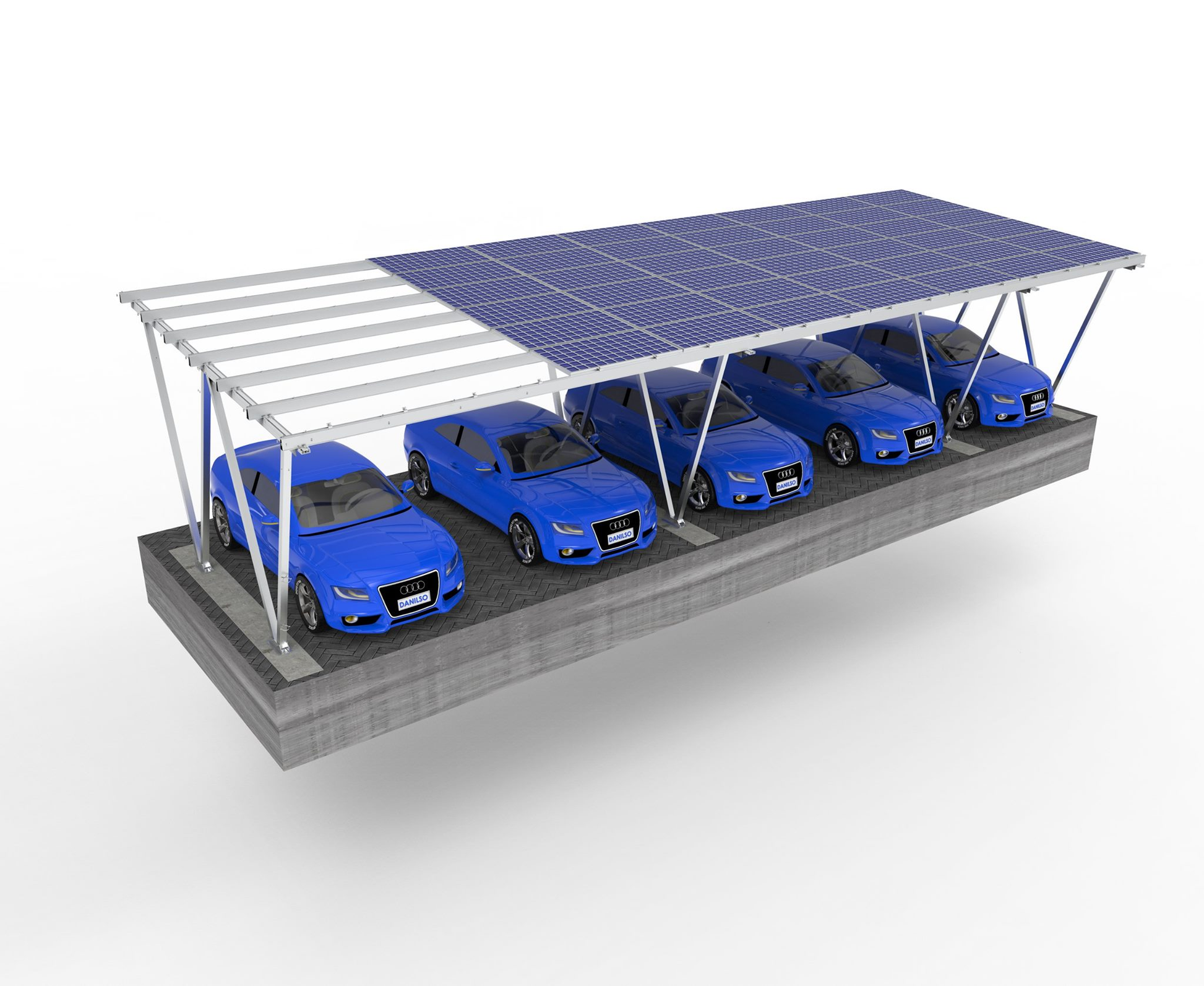 Xiamen Young Zone Solar Technology Co., Ltd. - Montagesysteme - YZ-Solar Aluminum Carport System YZ-SAC - Art. 8750