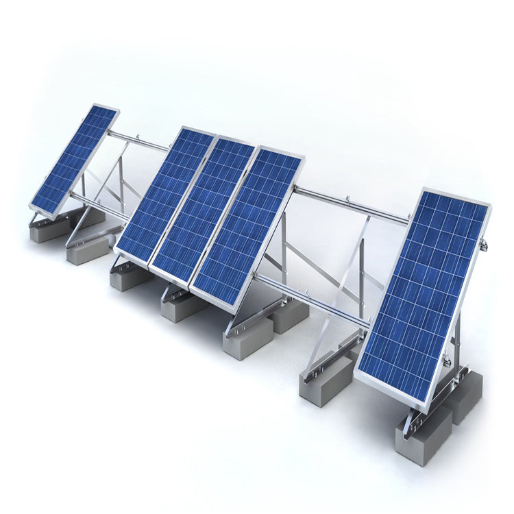 Xiamen Young Zone Solar Technology Co., Ltd. - Montagesysteme - YZ-Solar Aluminum Flat Concrete Roof Triangle M... YZ-TR01 - Art. 8755