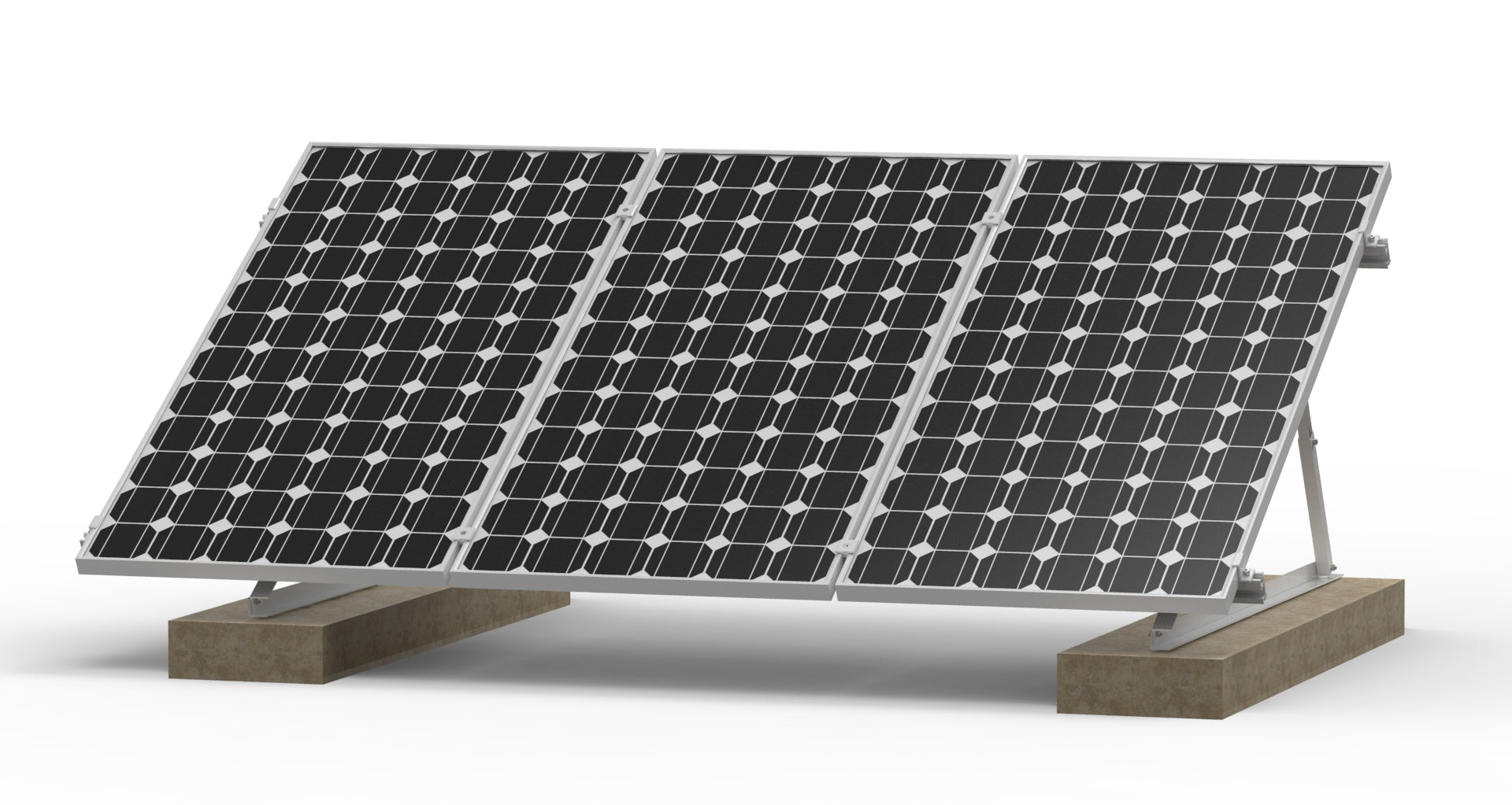 Xiamen Young Zone Solar Technology Co., Ltd. - Montagesysteme - YZ-Solar Flat Roof Triangle Mounting System YZ-FRT01 - Art. 8753