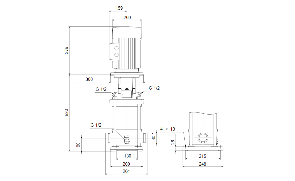 GRUNDFOS Kreiselpumpe CRI 10-18 A-P-A-E-HQQE - Art. 96501259