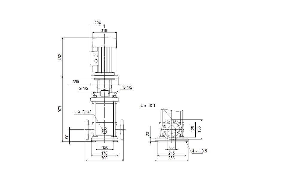 GRUNDFOS Kreiselpumpe CR 20-12 A-F-A-V-HQQV - Art. 96500599