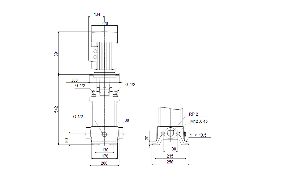 GRUNDFOS Kreiselpumpe CR20-4 A-A-A-E-HQQE - Art.  96500521