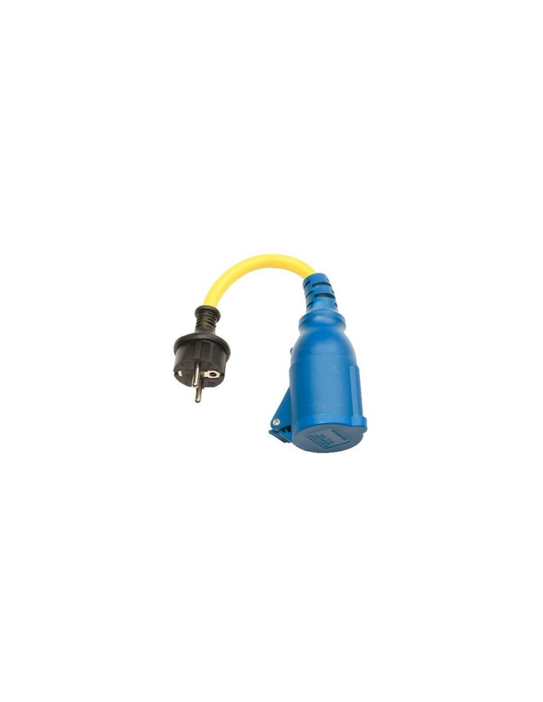 Adapterkabel 30 cm mit blauen 250V 16A Stecker Gummistecker CEE Victron Energy