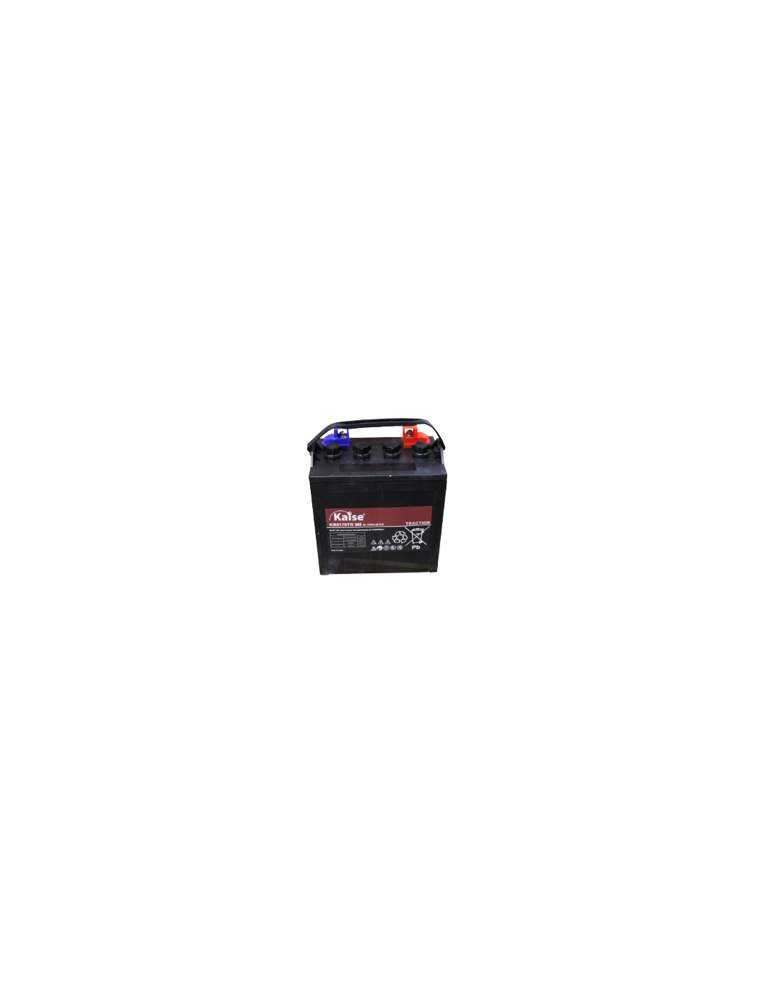 AGM Kaise KB8170TR Batterie | 8V 170AH | Motive Power-Serie (Traktion)