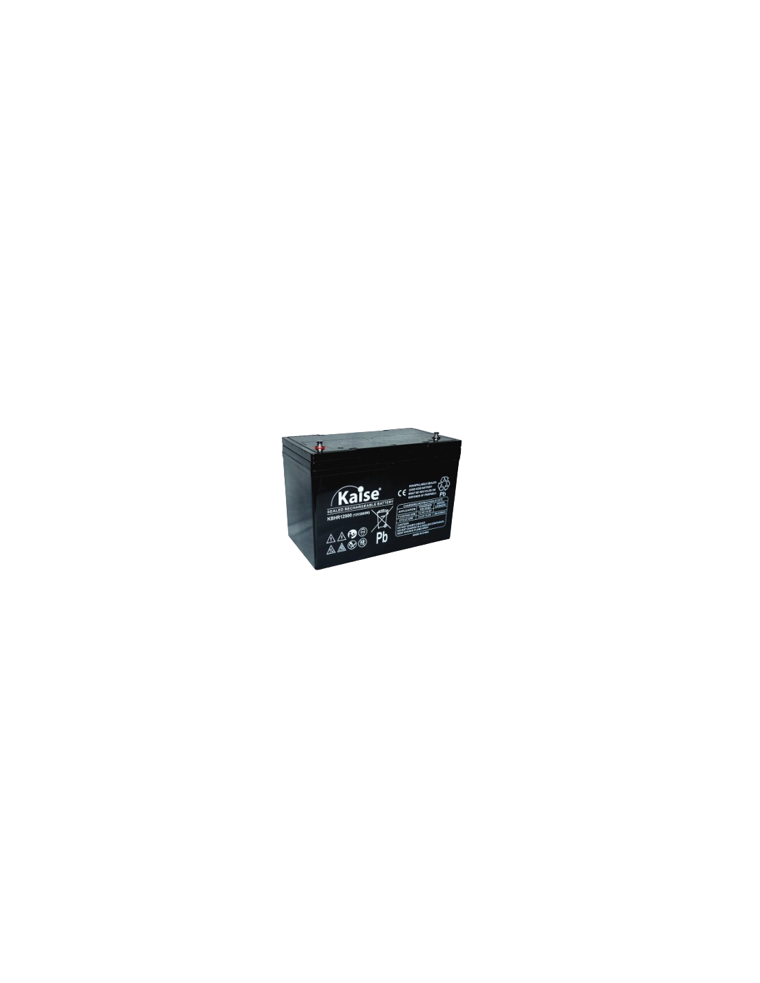 AGM Kaise KBBR121000 Batterie | 12V 100Ah | Hochrate-Serie