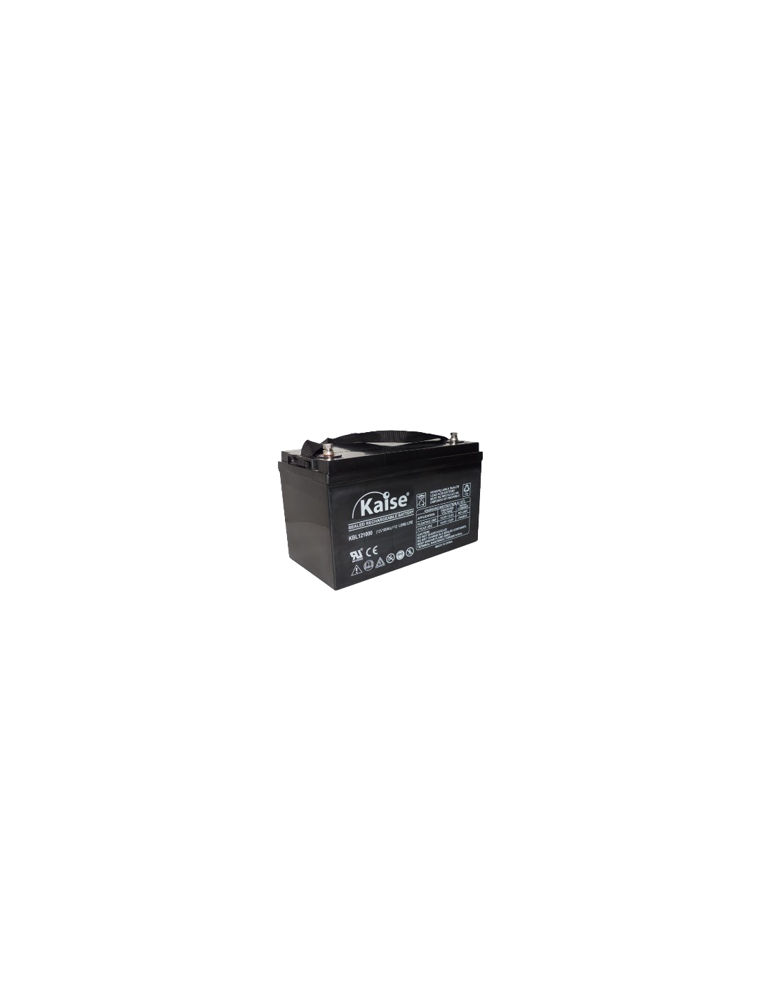 AGM Kaise KBL121200 Batterie | 12V 120AH | Lange Lebensblätter (10 Jahre)