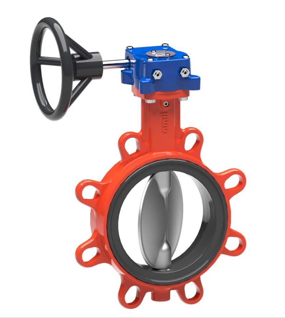 KSB Einklemm-Absperrklappe BOAX-S mit Getriebe MS100 PN10, DN400, Nitril - Art. 05186188