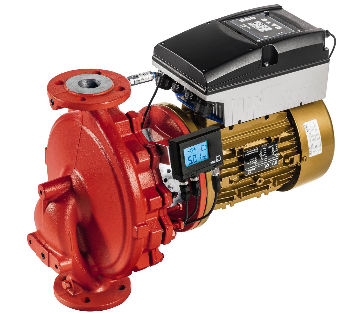 KSB Inlinep Etaline 100-100-160 PD2EM GG11, 11 kW, 2-polig, mit PumpMeter - Art. 05134312