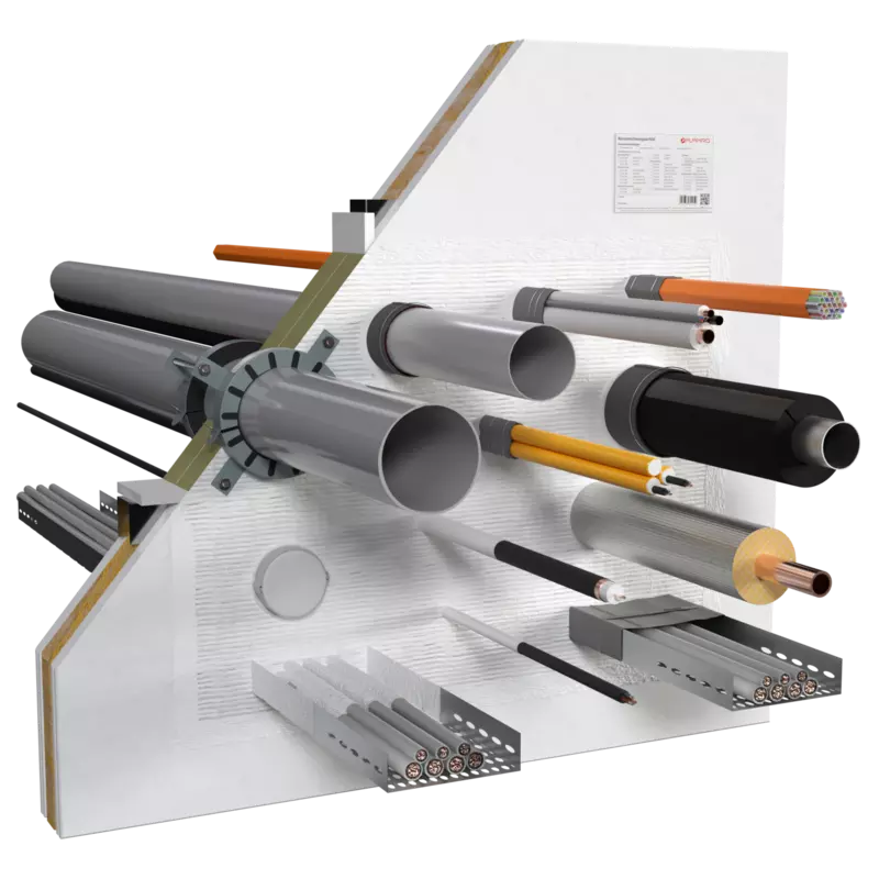 Flamro Brandschutzsysteme / Brandschutzprodukte national Flammotect COMBI 90 - Art. Flammotect COMBI 90 Massivwand