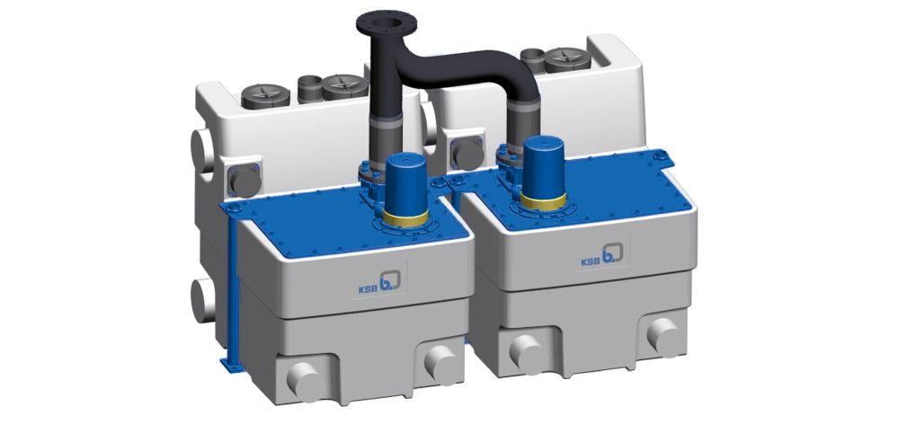KSB Hebeanlage Compacta UZ 4.900 D mit Rückflusssperre, Steuerung LCB2 - Art. 29131649