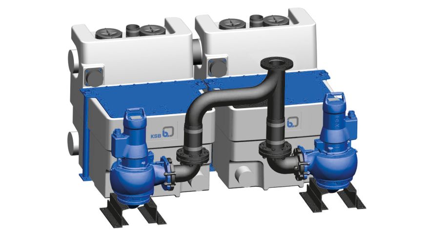 KSB Hebeanlage Compacta UZ11.900 D ohne Rückflusssperre, Steuerung LCB2 - Art. 29135094