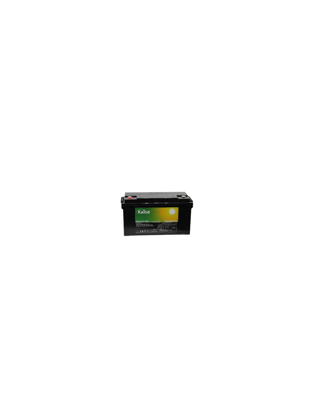 Batería Kaise KBAS121400 | 12V 140Ah | Serie Solar (C100)