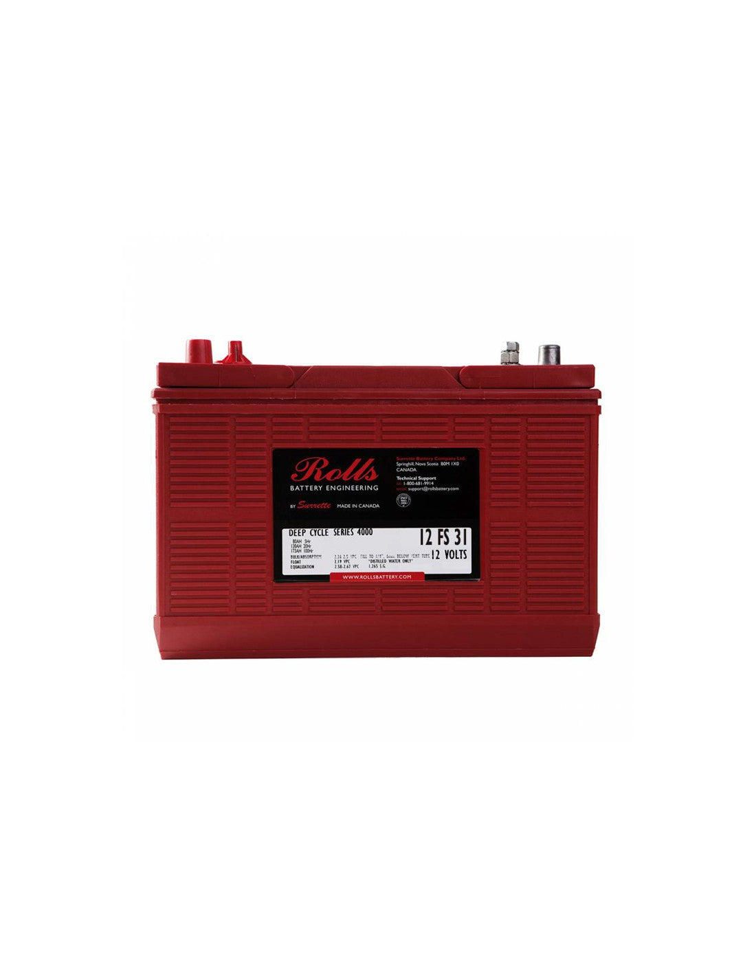 Batterie 130Ah 12V flooded deep cycle Rolls Battery